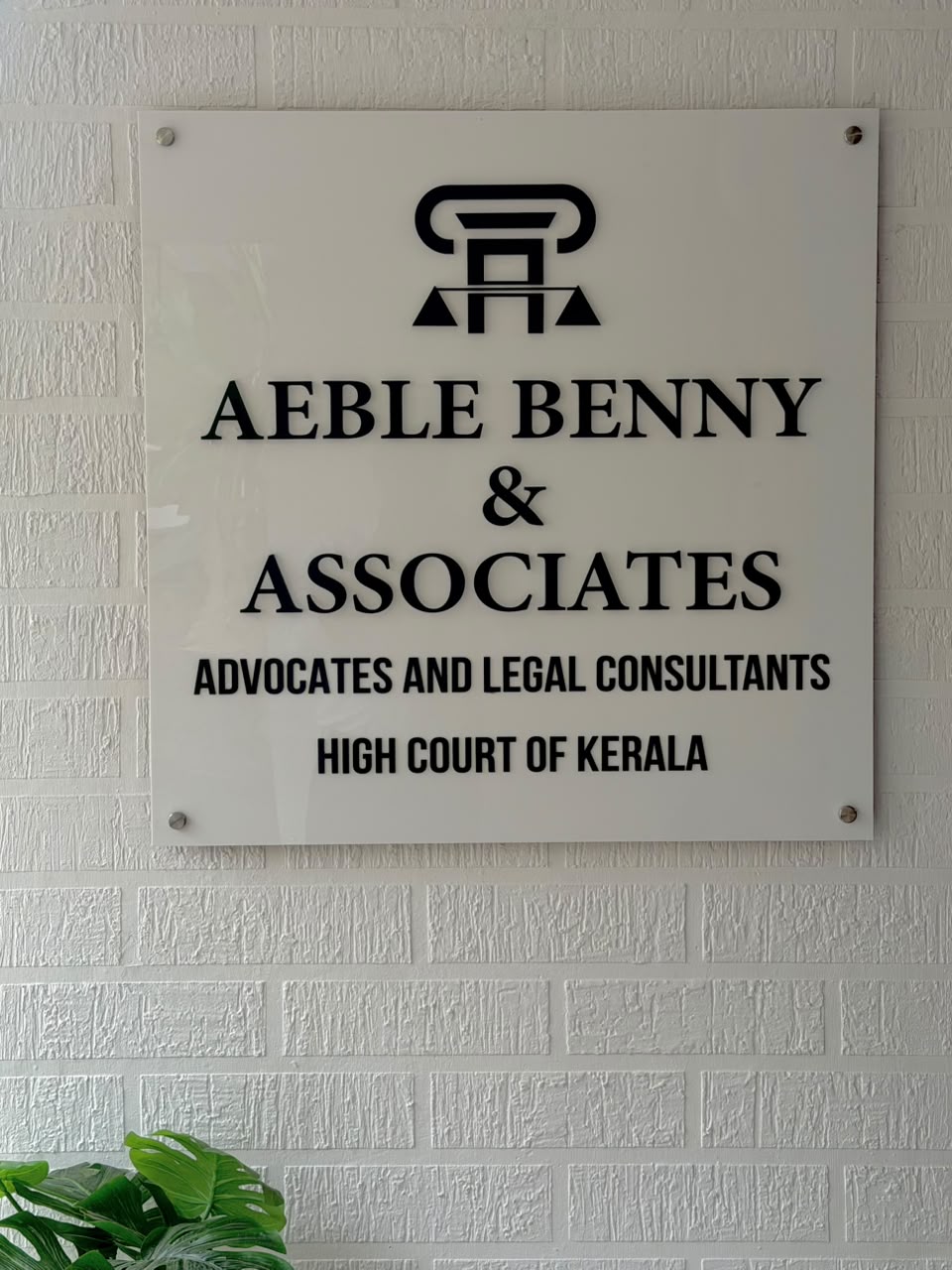 Aeble Benny & Associates office signboard